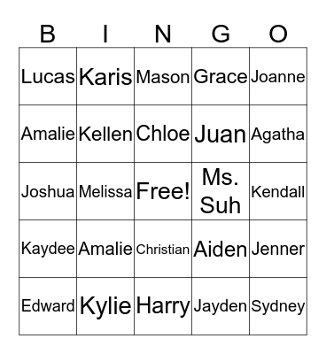 SPRING CELEBRATION Bingo Card