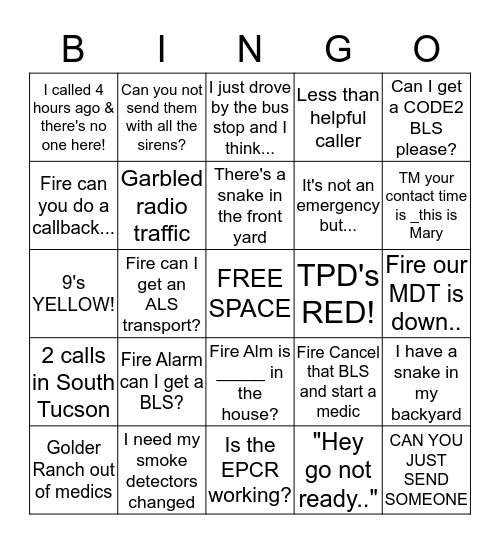 NTW Bingo 2017 Bingo Card