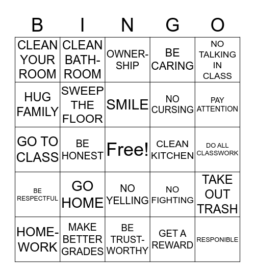 Rules  Bingo Card