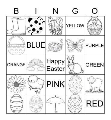 Spring Bingo Card