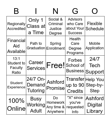 Effective Voicemail Bingo Card