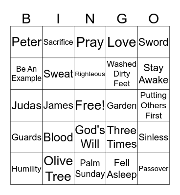 Humility Bingo Card