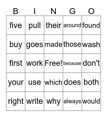 Pink Cards Bingo Card