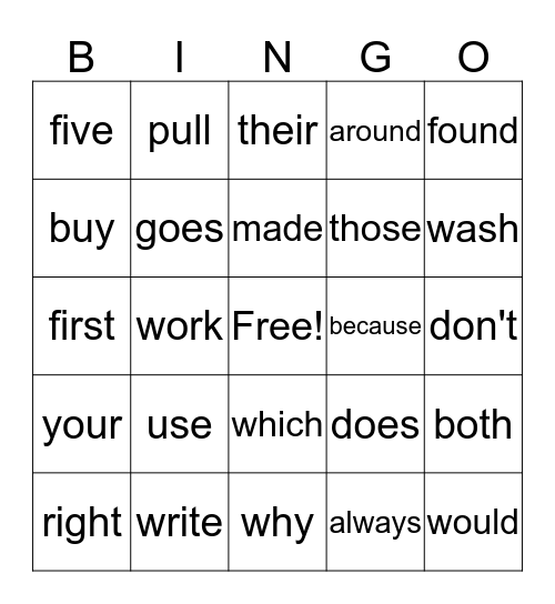 Pink Cards Bingo Card