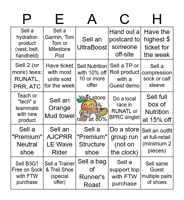 BPRC Springo Bingo Card