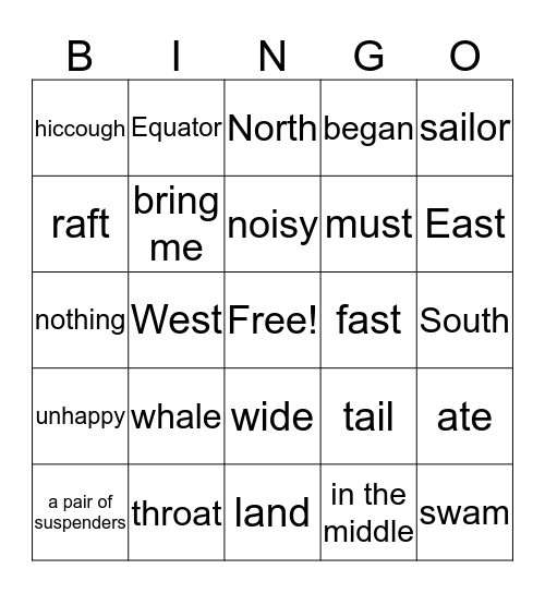 Bingo for Makar Bingo Card
