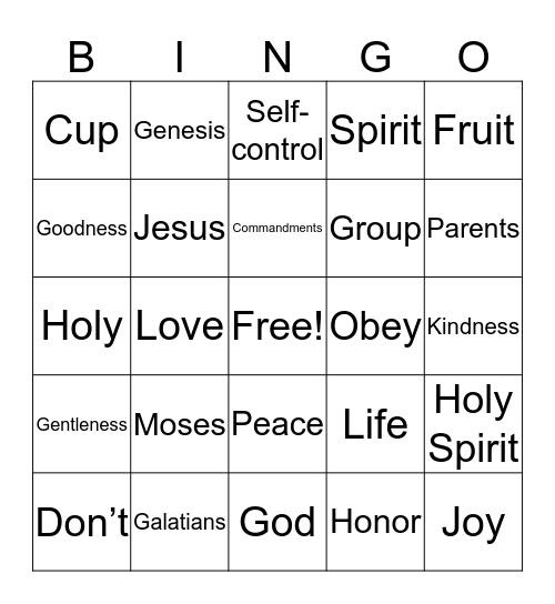 Life Group Bingo  Bingo Card