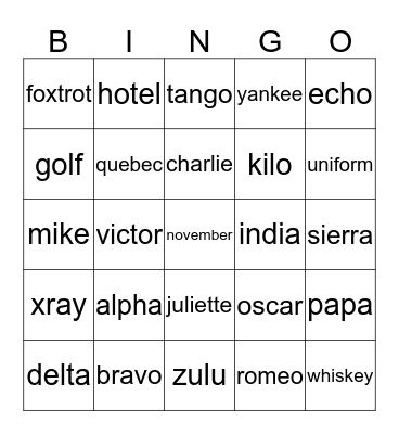 Airplane Bingo!! Bingo Card