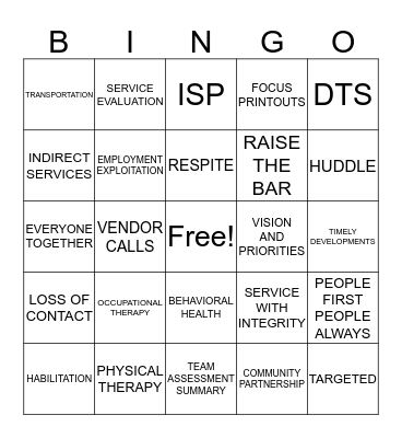 DDD BINGO FUN  Bingo Card