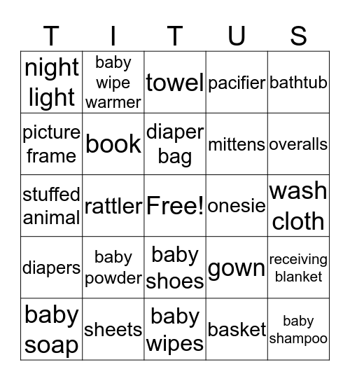 Bingo Card