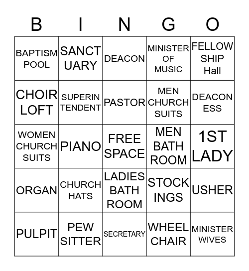 FIRST LADY SHOWER 2017 Bingo Card