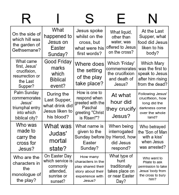 EASTER BINGO Card