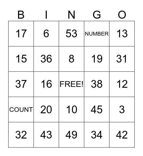 RELO Bingo Card