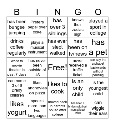 Bingo Card