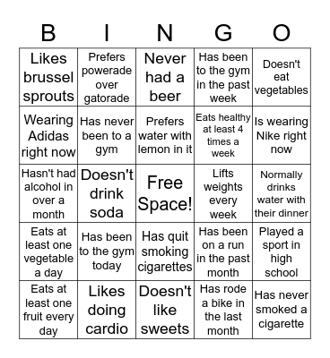 Find Someone Who... Bingo Card