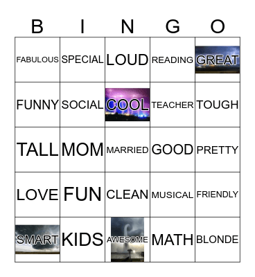 3rd Grade Bingo Card