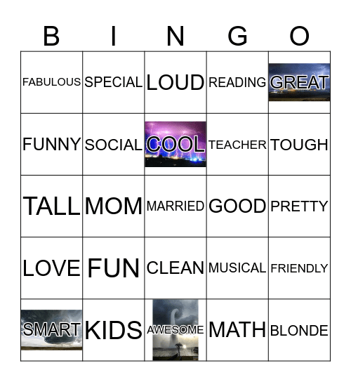 3rd Grade Bingo Card