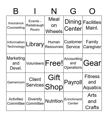 SourcePoint Bingo Card