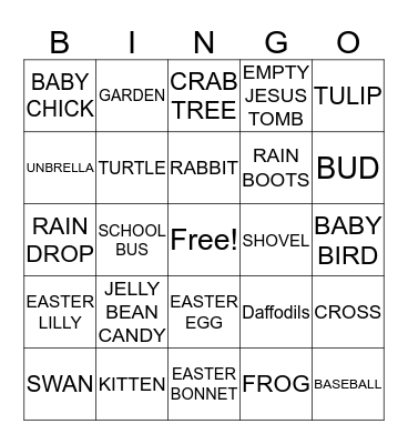 Pictionary Bingo Card