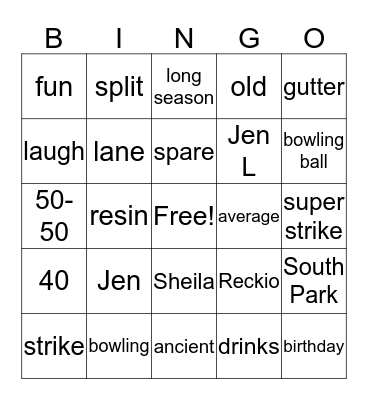 Lordy Lordy Looks Who's 40! Bingo Card