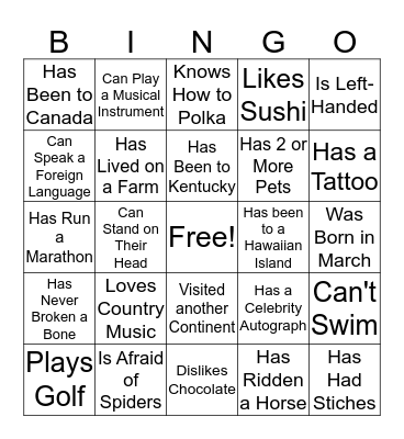 Talk Derby To Me Bingo Card