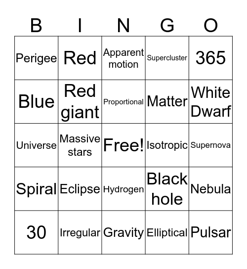 Midterm Bingo Review Bingo Card