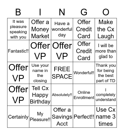 BE LEGENDARY Bingo Card