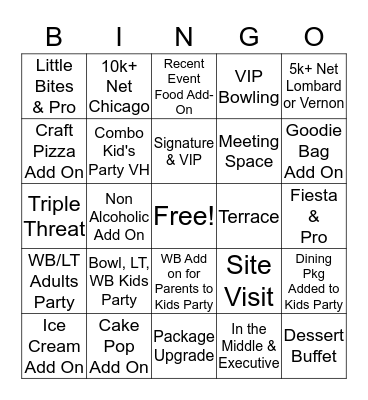 WHIRLYBINGO! Bingo Card