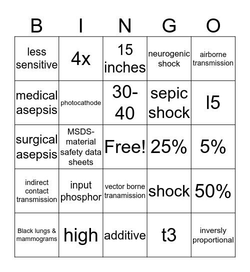 Bingo Card