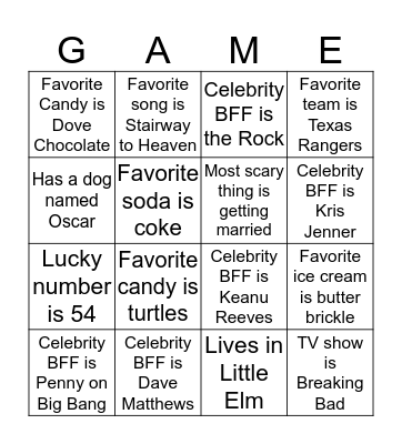 eSolutions Scavenger Hunt Bingo Card