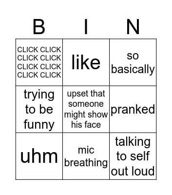 Jarod Bingo Card Bingo Card