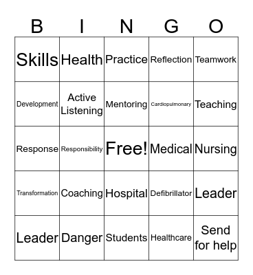 Collaborative Practice Development Bingo Card