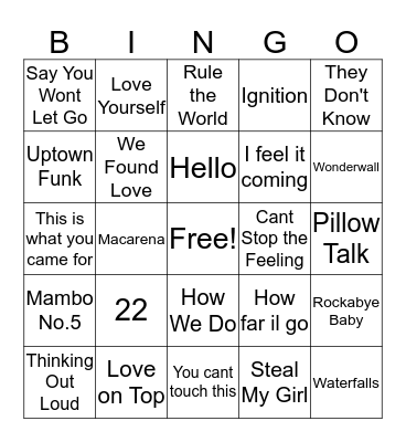 Group 70 Bingo Card