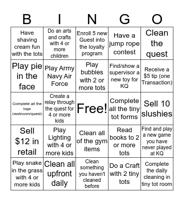 Board #3 Bingo Card