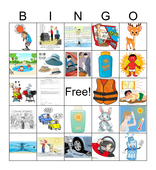 Safety Brief Bingo Card