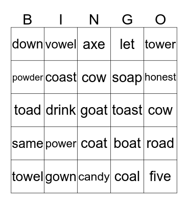 Compass Bingo Card