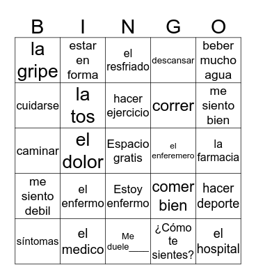 Unidad 5 Desafio 3 Y 4 Bingo Card