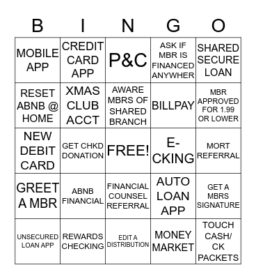 ABNB BING Bingo Card
