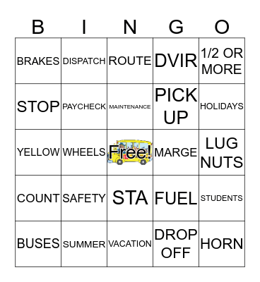 STA BINGO Card