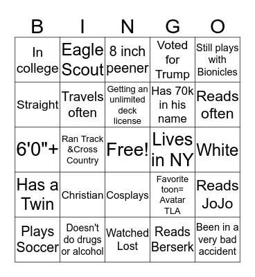 Uhh DavidHaller Bingo Card