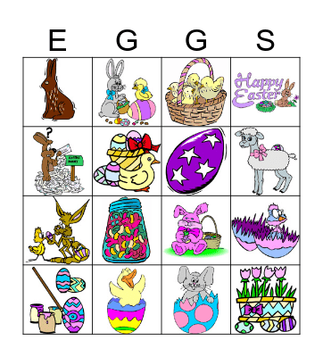 Easter Bingo Card