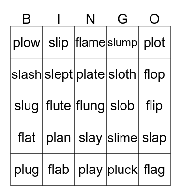 Initial Blends Bingo  Bingo Card