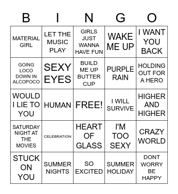 REAL MADRID Bingo Card