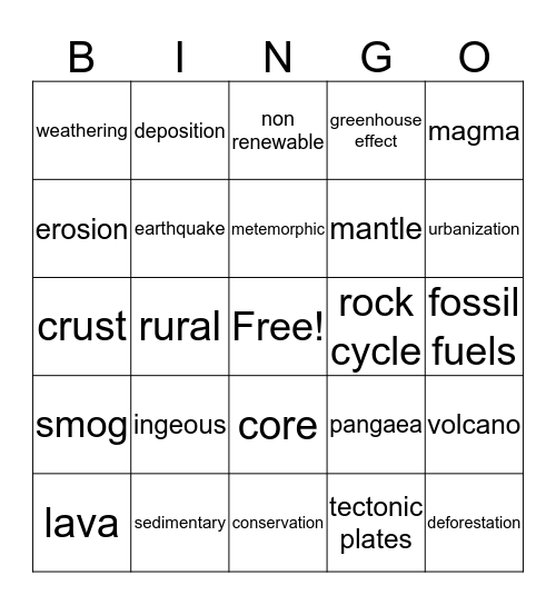 MY BINGO Card