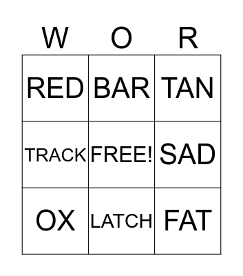 Bingo With Rhyming  Bingo Card