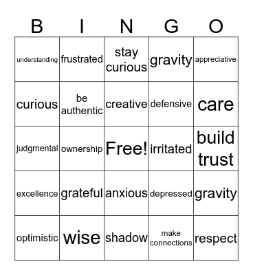 That's Blue Bingo Card