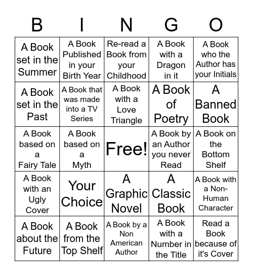 D A HURD LIBRARY Bingo Card