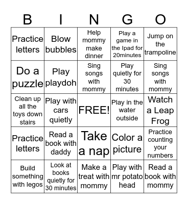 Austin Bingo Card