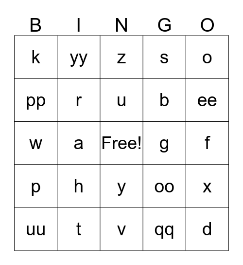 Marine Science Bingo Card