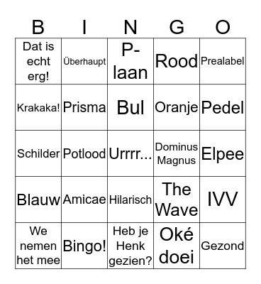 Absens Carens bingo Card